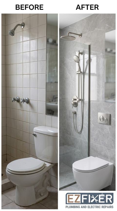 Bathroom Shower & Toilet Upgrade