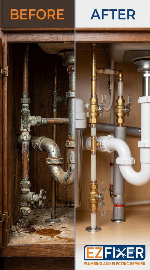 Under Sink Drain Replacement