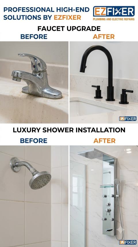 Faucet Upgrade & Shower Installation