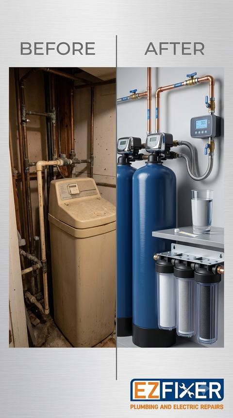 Twin Tank Softener & Whole House Filter